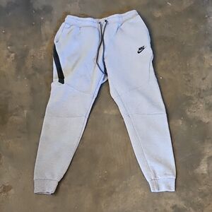Nike Tech Fleece Grey Jogger Pant Side Zip Size Small